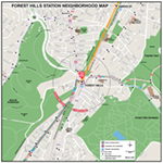 MBTA Forest Hills Neighborhood Map